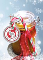 HERMA Geschenkanhänger weiß/rot/grau Xmas mit...