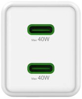 hama Super Mini Ladeadapter weiß, 40 Watt