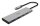 hama USB-Hub 4-fach grau