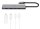 hama USB-Hub 4-fach grau