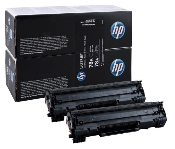 HP 78A (CE278AD) schwarz Tonerkartuschen, 2er-Set