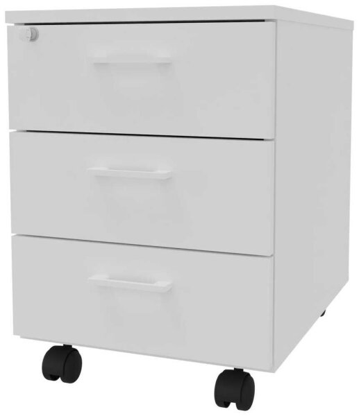 Quadrifoglio Rollcontainer weiß 4 Auszüge 42,0 x 56,0 x 56,0 cm