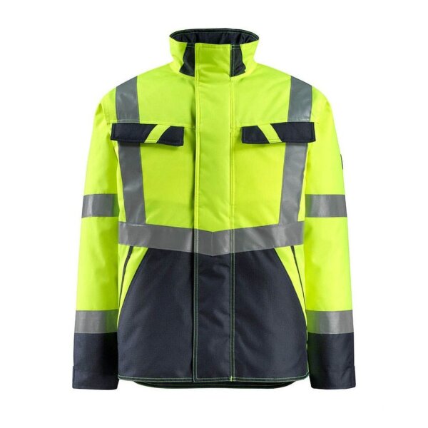 MASCOT® unisex Warnjacke Penrith  gelb, schwarzblau Größe 4XL