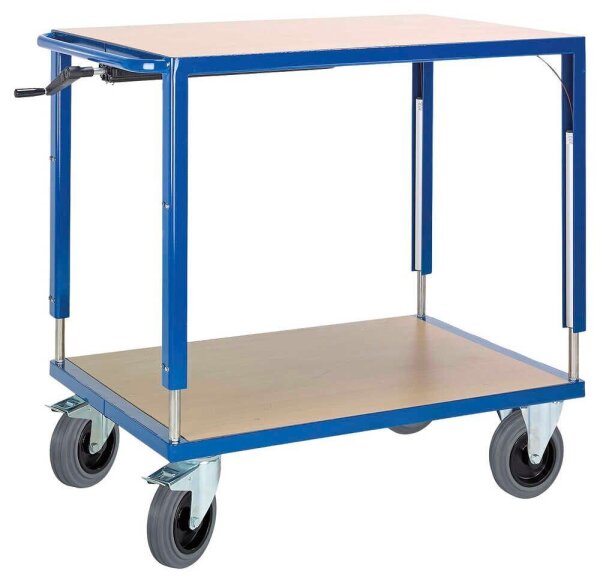 Rollcart Tischwagen höhenverstellbar 06-7557 blau 116,0 x 70,0 x 98,0 - 128,0 cm