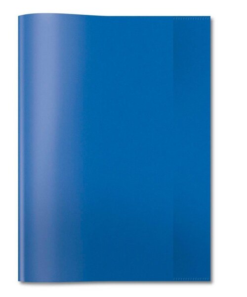 HERMA Heftumschlag transparent blau Kunststoff DIN A4