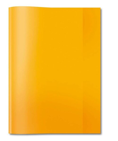 HERMA Heftumschlag transparent orange Kunststoff DIN A4