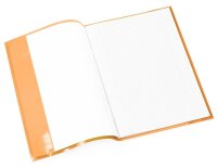 HERMA Heftumschlag transparent orange Kunststoff DIN A4
