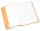 HERMA Heftumschlag transparent orange Kunststoff DIN A4