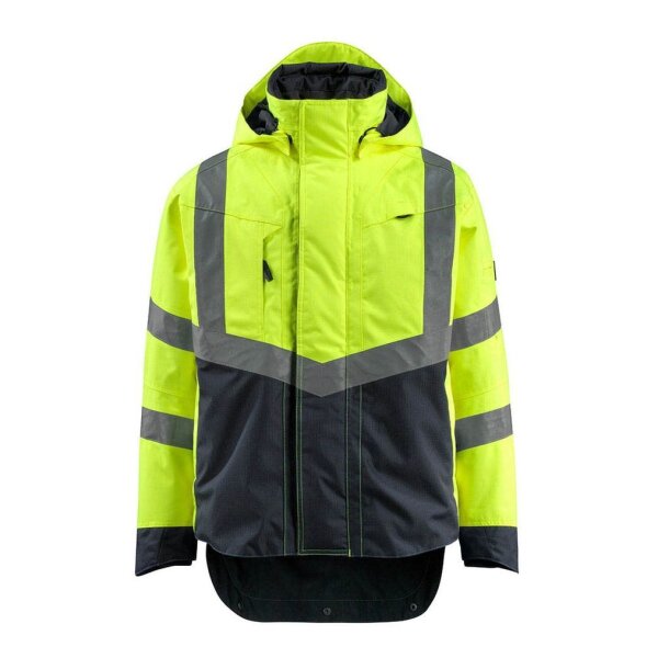 MASCOT® unisex Warnjacke Harlow gelb, schwarzblau Größe 4XL