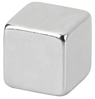 MAUL Magnete silber, Metall 1,0 x 1,0 x 1,0 cm, 10 St.