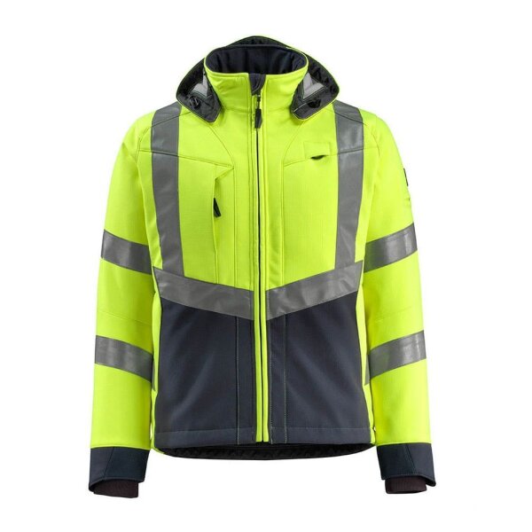 MASCOT® unisex Warnjacke Blackpool gelb, schwarzblau Größe 3XL
