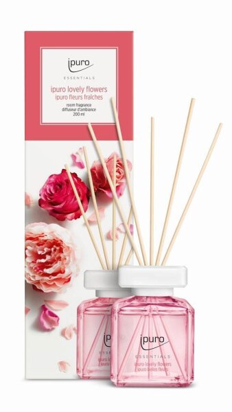 ipuro Raumduft ESSENTIALS lovely flowers blumig 200 ml, 1 St.