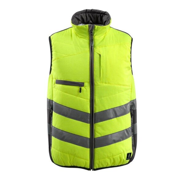 MASCOT® unisex Warnweste Grimsby  warngelb, anthrazit Größe S