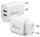 MediaRange 12W 2x USB A Ladeadapter weiß, 12 Watt
