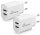 MediaRange 12W 2x USB A Ladeadapter weiß, 12 Watt