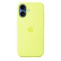 Apple Silikon Case mit MagSafe Handy-Cover für Apple iPhone 17 neongelb