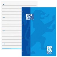 OXFORD Briefblock Schule gelocht DIN A4 blanko Lineatur...