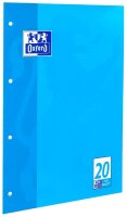 OXFORD Briefblock Schule gelocht DIN A4 blanko Lineatur 20, 1 Block