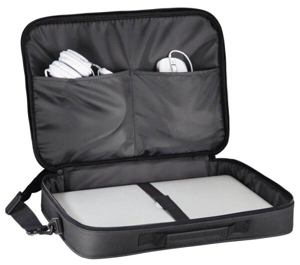 hama Laptoptasche Montego Kunstfaser schwarz 216440 bis 39,6 cm (15,6 Zoll)