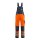 MASCOT® unisex Warnschutz-Latzhose Newcastle orange, schwarzblau Größe 98