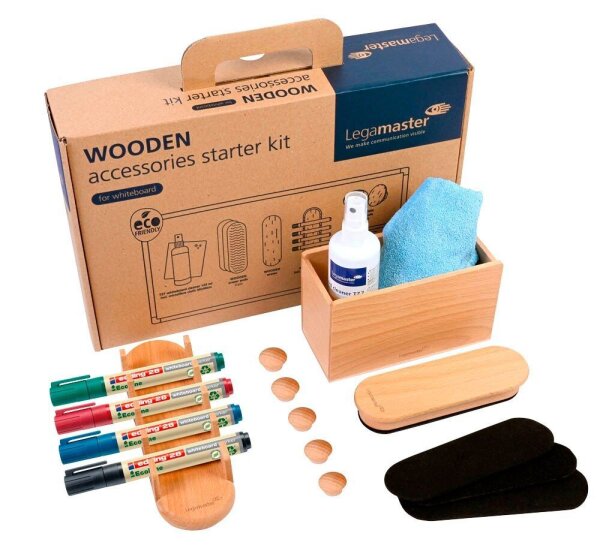 Legamaster Moderationszubehör WOODEN 17 Teile