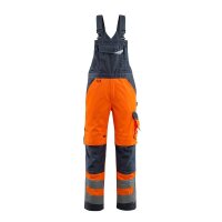 MASCOT® unisex Warnschutz-Latzhose Newcastle orange,...