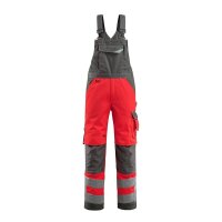 MASCOT® unisex Warnschutz-Latzhose Newcastle rot,...