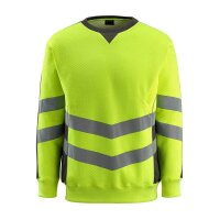 MASCOT® unisex Warnschutz-Langarmshirt Wigton  gelb,...