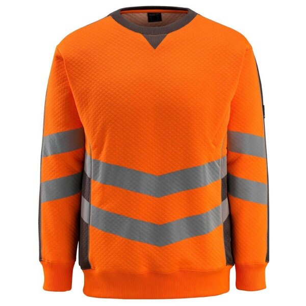 MASCOT® unisex Warnschutz-Langarmshirt Wigton  orange, dunkelanthrazit Größe L, 1 St.