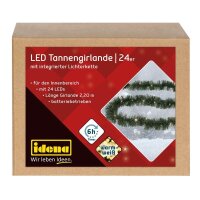 Idena Tannengirlande 24er LED Lichterkette grün 2,2 m, 1 St.