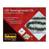Idena Tannengirlande 24er LED Lichterkette grün 2,2 m, 1 St.