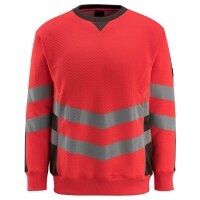 MASCOT® unisex Warnschutz-Langarmshirt Wigton  rot,...