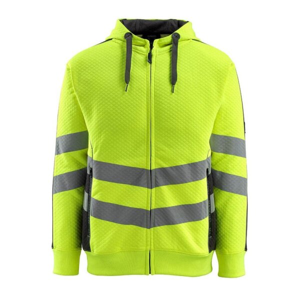 MASCOT® unisex Warnschutz-Langarmshirt Corby gelb, schwarz Größe 2XL, 1 St.