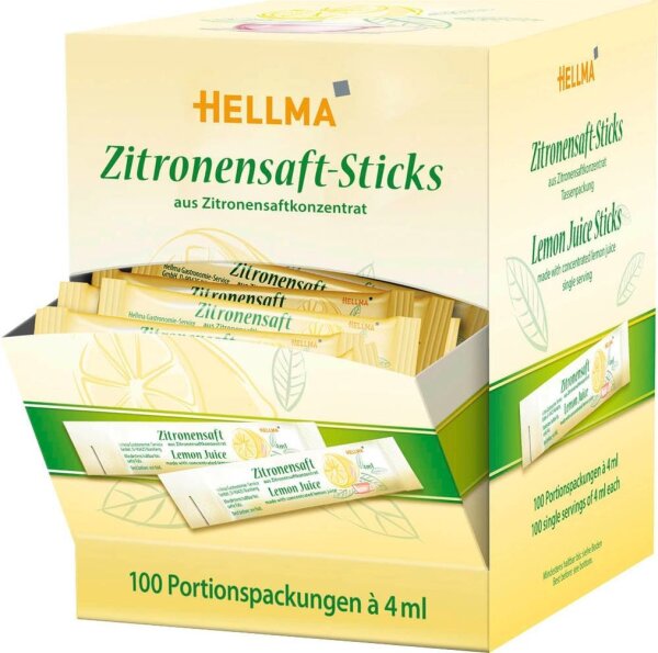 HELLMA  Zitronensaft, 100 x 4,0 ml
