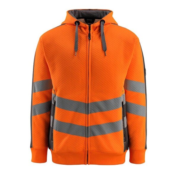 MASCOT® unisex Warnschutz-Langarmshirt Corby warnorange, anthrazit Größe M, 1 St.