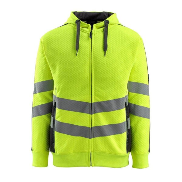 MASCOT® unisex Warnschutz-Langarmshirt Corby gelb, schwarz Größe M, 1 St.