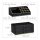 relaxdays Make-Up-Organizer schwarz/gold, 1 St.