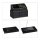 relaxdays Make-Up-Organizer schwarz/gold, 1 St.