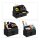 relaxdays Make-Up-Organizer schwarz/gold, 1 St.