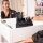 relaxdays Make-Up-Organizer schwarz/gold, 1 St.