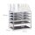 relaxdays Make-Up-Organizer transparent/gold, 1 St.