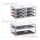 relaxdays Make-Up-Organizer transparent/gold, 1 St.