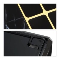 relaxdays Make-Up-Organizer schwarz/gold, 1 St.