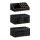 relaxdays Make-Up-Organizer schwarz/gold, 1 St.
