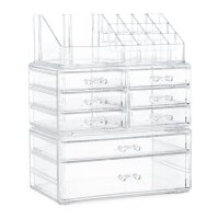 relaxdays Make-Up-Organizer transparent, 1 St.