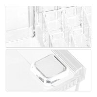 relaxdays Make-Up-Organizer transparent, 1 St.