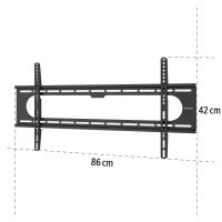 hama TV-Wandhalterung FIX "Strong" schwarz