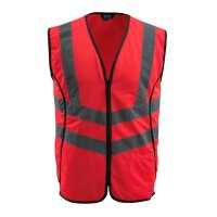 MASCOT® unisex Warnweste Wingate  rot Größe M