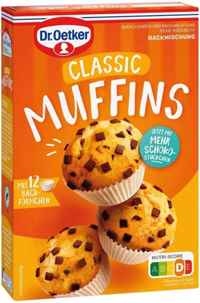 Dr. Oetker Classic Muffins Backmischung 380,0 g, 1 Pack
