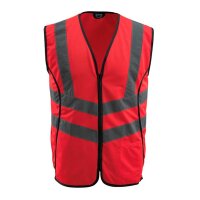 MASCOT® unisex Warnweste Wingate  rot Größe S